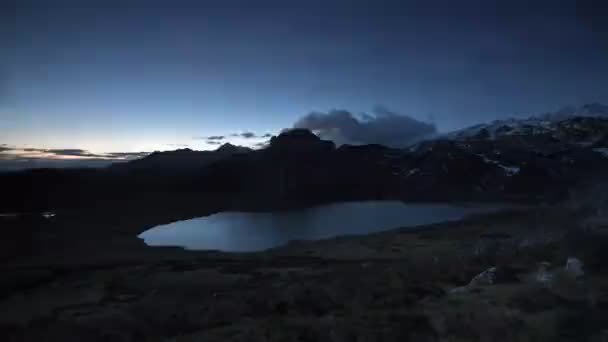 Video Tiempo Expiración Del Amanecer Lago Ercina Los Picos Europa — Vídeo de stock