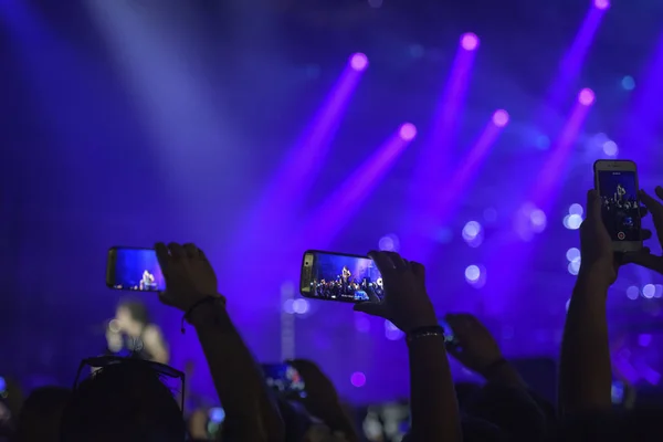 People enjoying a rock concert