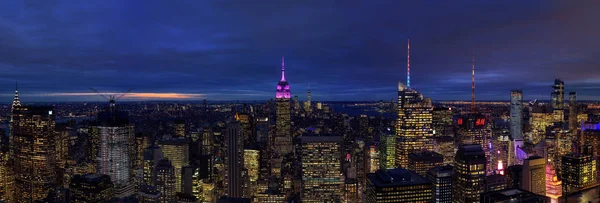 Widok Panoramę Manhattanu Nowym Jorku — Zdjęcie stockowe