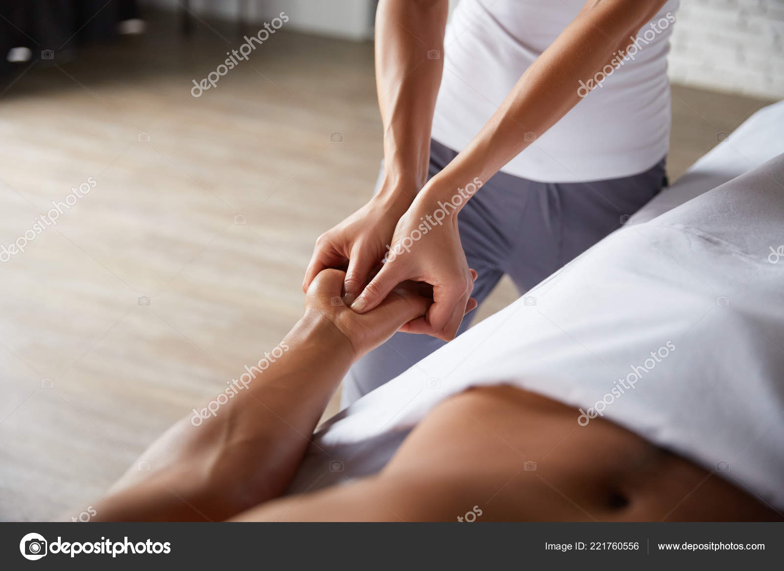 Arm Massage Stock Photo