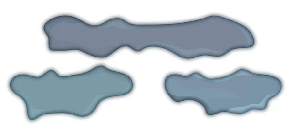 Icône de nuages orageux avec l'ombre autour — Image vectorielle
