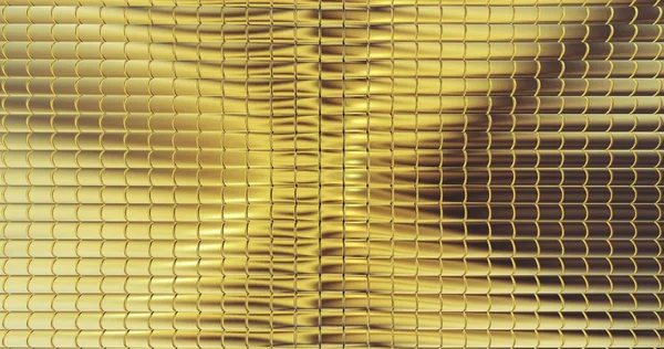 Goldene Folie Fliesen Textur Hintergrund Digitale Oberfläche Illustration — Stockfoto