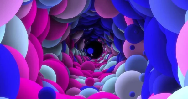 Неоновий Абстрактний Фон Синьо Рожевими Бульбашками Технологічний Дизайн Віртуальна Реальність — стокове фото