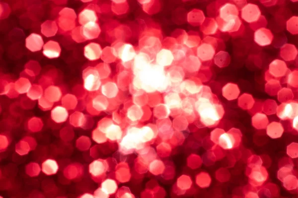 Piros Csillogó Ünnepi Háttér Bokeh Fények Ünnepi Koncepció Évre Karácsonyi — Stock Fotó