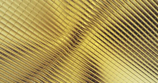 Telhas Folha Dourada Fundo Textura Superfície Digital Ilustração — Fotografia de Stock