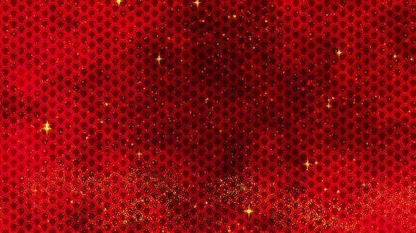 중국의 신년을 배경으로 황금빛별들이 반짝이고 드래곤 패턴이 보입니다 렌더링 마법의 — 스톡 사진