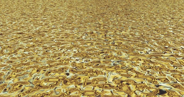 Gouden Folie Textuur Achtergrond Digitaal Oppervlak Illustratie — Stockfoto