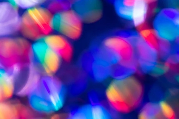 Regnbåge Blå Glitter Festlig Bakgrund Med Bokeh Ljus Firandekoncept För — Stockfoto