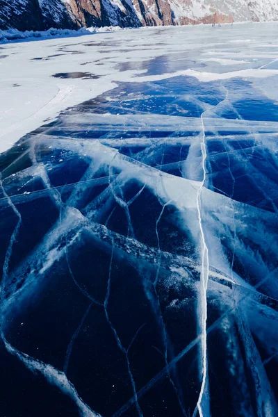 Μπλε Υφή Πάγου Αφηρημένο Αρκτικό Φόντο Χειμώνα Χειμερινός Πάγος Κατά — Φωτογραφία Αρχείου