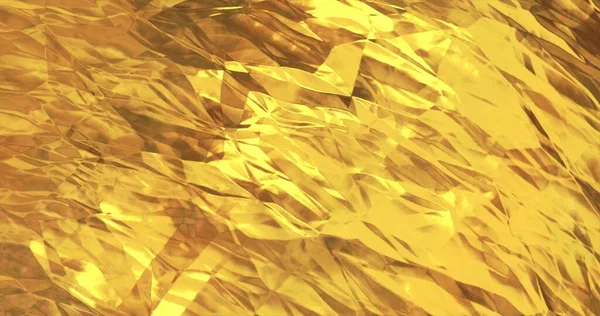 Metaalgoud Behang Gouden Folie Achtergrond Magisch Gelukkig Nieuwjaar Textuur Weergave — Stockfoto