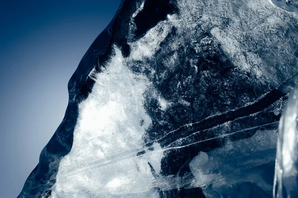 Брызги Льда Блестят Солнце Арктический Зимний Фон Зимний Лед Вдоль — стоковое фото