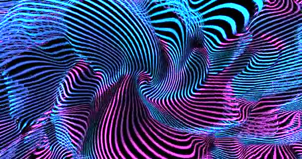 Neon background with fluorescent liquid colors. Ultraviolet abstract blue, purple, pink color. Loop animation with alpha chanel 4k — Stock Video