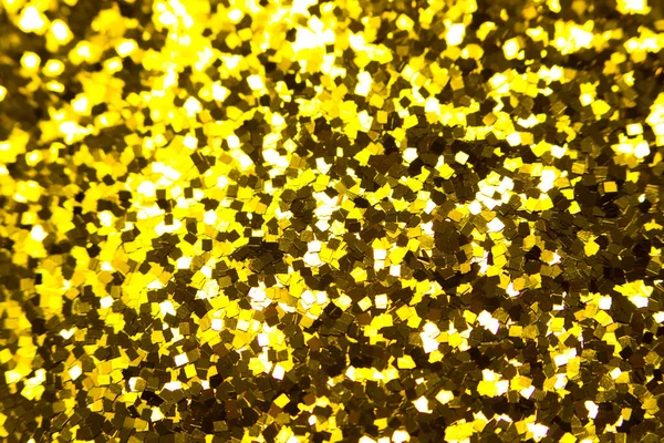 Gouden Glitter Textuur Feestelijke Sprankelende Pailletten Achtergrond Closeup Briljant Glanzend — Stockfoto