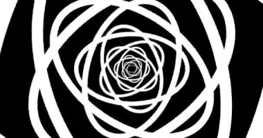 Disko, spiral psikodelik tünel geçmişini soyutlar. Kusursuz döngü 4K animasyonu. Sanal gerçeklik tasarımı 3d oluşturucu.