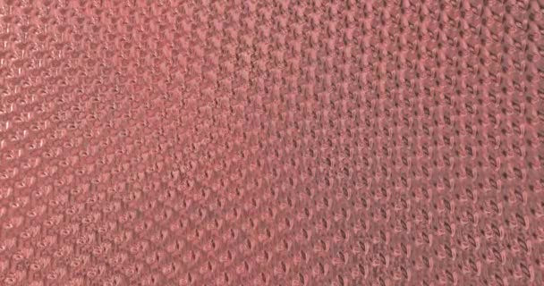 Fondo de lámina de oro rosa. Lazo de renderizado 3D de textura dorada 4k — Vídeo de stock