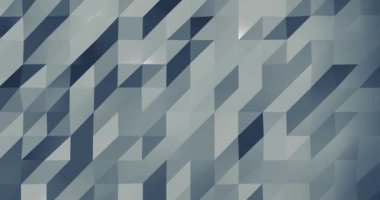 Soyut üç boyutlu geometrik desen. Mozaik iş sunumu için arka plan. Çokgen duvar oluşturma döngüsü 4k.