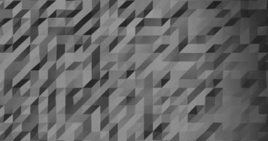 Soyut üç boyutlu geometrik desen. Mozaik iş sunumu için arka plan. Çokgen duvar oluşturma döngüsü 4k.