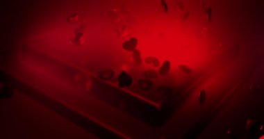 Romantik, büyüleyici, çokgen kalpler. Sevgililer Günü. Düğün geçmişi. 3B çevrilebilir canlandırma 4k