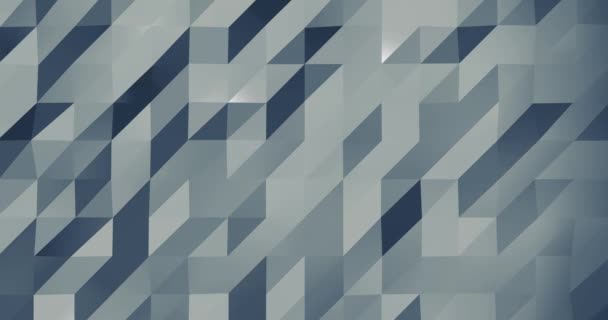 Modèle géométrique 3D abstrait. Mosaïque fond métallique pour la présentation de l'entreprise. Boucle de rendu mural polygonale 4k.