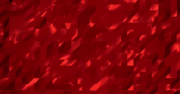 Abstraktes Geometrisches Muster Mosaikmetall Hintergrund Für Geschäftliche Präsentation Polygonale Wandrenderschleife — Stockvideo