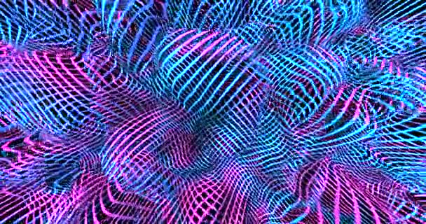 Fond Néon Aux Couleurs Fluo Liquides Ultraviolet Abstrait Bleu Violet — Video