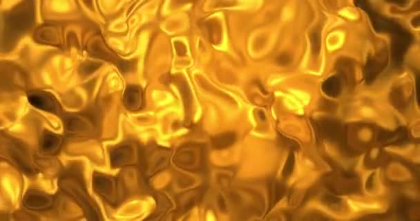 Fundo Seda Brilhante Dourado Glamour Textura Cetim Renderização Loop Animação — Vídeo de Stock