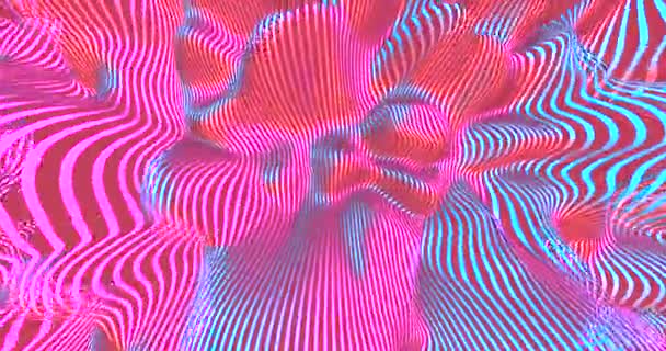 Neon Achtergrond Met Fluorescerende Vloeibare Kleuren Ultraviolet Abstract Blauw Paars — Stockvideo