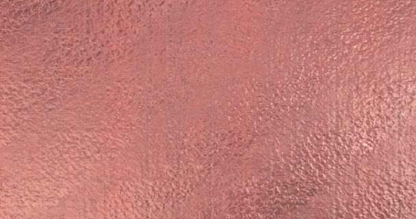 Fondo de lámina de oro rosa. Lazo de renderizado 3D de textura dorada 4k — Vídeo de stock