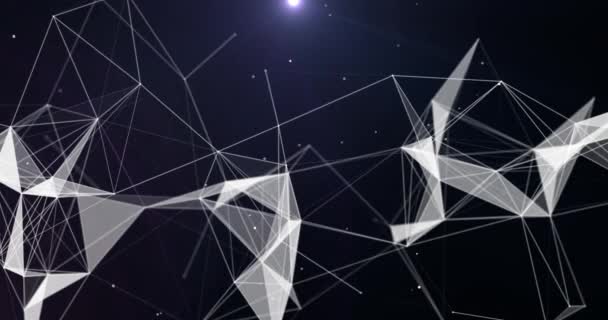 Motion Loop Background Abstract Dynamic Plexus Futuristic Technology 의 약자이다. 3d 항복 — 비디오