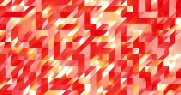 Абстрактный Трехмерный Геометрический Узор Мозаичный Металлический Фон Бизнес Презентации Цикл — стоковое видео