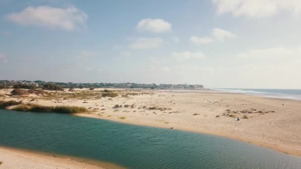 Israël Plage Panorama Vue Aérienne Vue Aérienne Plage Méditerranéenne Moyen — Video