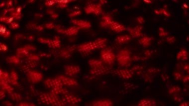 Soyut kırmızı arka planda ağır çekimde full HD görüntü yakıyor. Parlak doku karanlıkta yanar.
