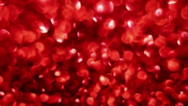 Κόκκινο Καλά Χριστούγεννα Μαγικό Bokeh Φώτα Φόντο Χαρτομάντηλο Για Την — Αρχείο Βίντεο