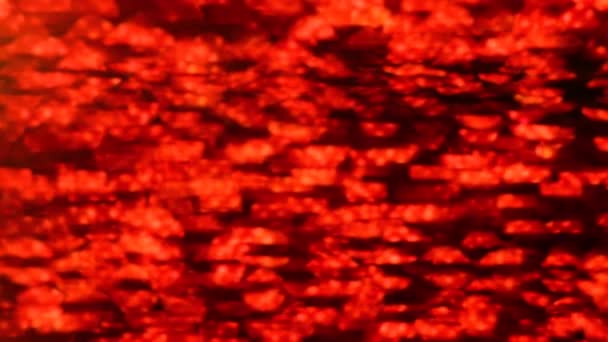 摘要红色燃烧背景全高清视频慢镜头 火热的质感在黑暗中燃烧 — 图库视频影像