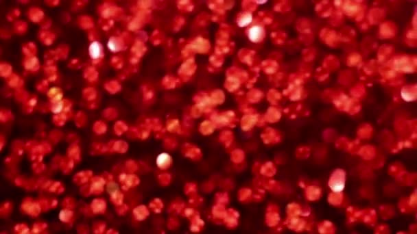 Red Merry Christmas Magiska Bokeh Ljus Bakgrund Glamour Glad Alla — Stockvideo