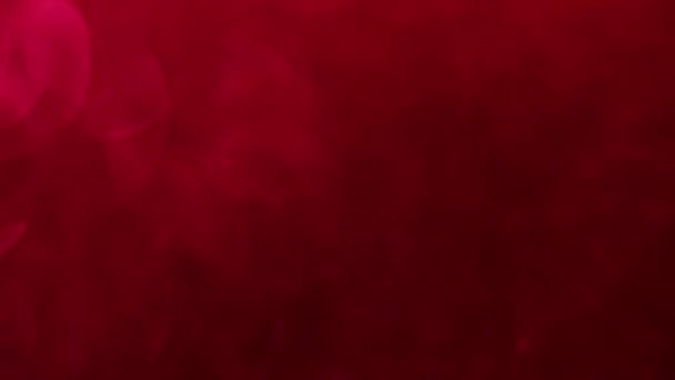 赤いメリークリスマス魔法のボケライトの背景 グラマラス幸せなバレンタインデーの壁紙 — ストック動画