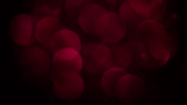 Red Merry Christmas Magiska Bokeh Ljus Bakgrund Glamour Glad Alla — Stockvideo