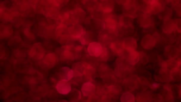 Red Merry Christmas Magiska Bokeh Ljus Bakgrund Glamour Glad Alla — Stockvideo