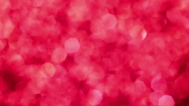 Red Merry Christmas Magiska Bokeh Ljus Bakgrund Glamour Glad Alla — Stockvideo