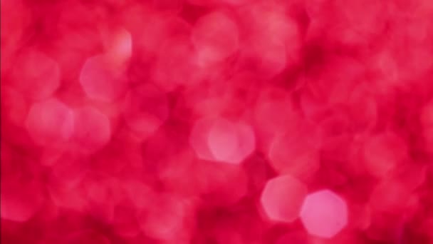 Red Merry Christmas Magiska Bokeh Ljus Bakgrund Glamour Glad Alla — Stockvideo