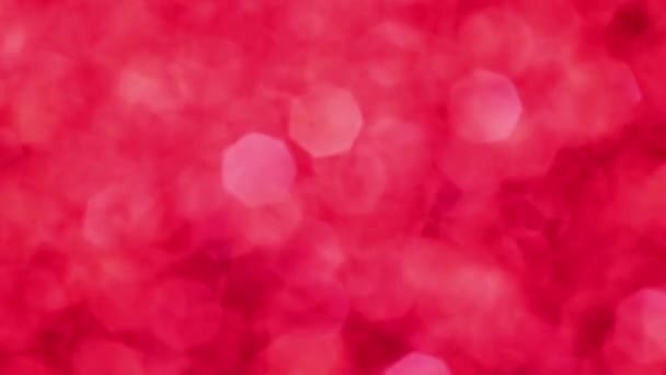 Kırmızı Mutlu Noeller Sihirli Bokeh Arka Planı Aydınlatıyor Cazibeli Sevgililer — Stok video