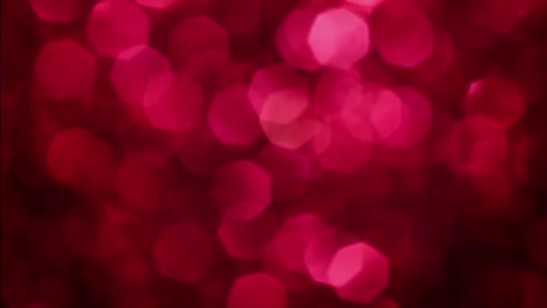 Red Feliz Natal Mágico Bokeh Luzes Fundo Glamour Feliz Dia — Vídeo de Stock