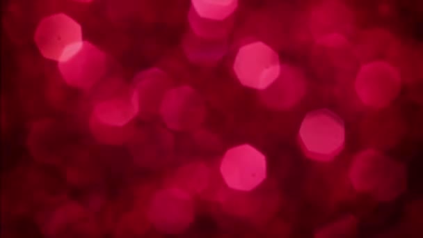 Kırmızı Mutlu Noeller Sihirli Bokeh Arka Planı Aydınlatıyor Cazibeli Sevgililer — Stok video