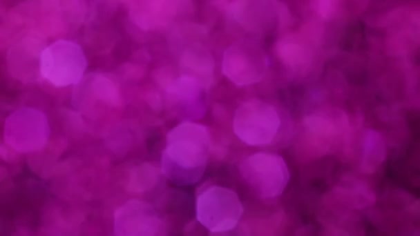 Violet Merry Christmas Magische Bokeh Nachtlampjes Achtergrond Glamour Luxe Walpapier — Stockvideo