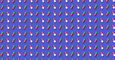 Haplı mavi arka plan. Instagram, facebook, youtube kanalı için parlak bir arkaplan. Canlandırma 3D render, döngü 4k