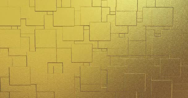 Abstrakte Geometrische Goldenen Hintergrund Folie Fliesen Textur Nahtlose Schleife Hintergrund — Stockvideo