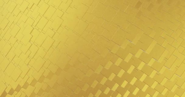 Abstrato Geométrico Fundo Dourado Telhas Textura Sem Costura Loop Fundo — Vídeo de Stock