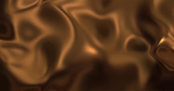 Fundo Chocolate Quente Líquido Textura Chocolate Escuro Derretido Renderização Loop — Vídeo de Stock