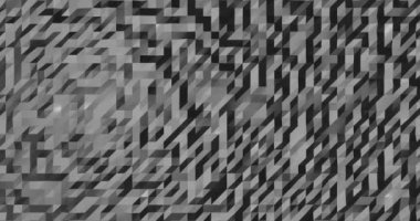 Soyut üç boyutlu geometrik desen. Mozaik iş sunumu için arka plan. Çokgen duvar oluşturma döngüsü 4k.