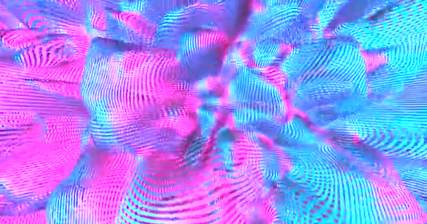 Fond Néon Aux Couleurs Fluo Liquides Ultraviolet Abstrait Bleu Violet — Video